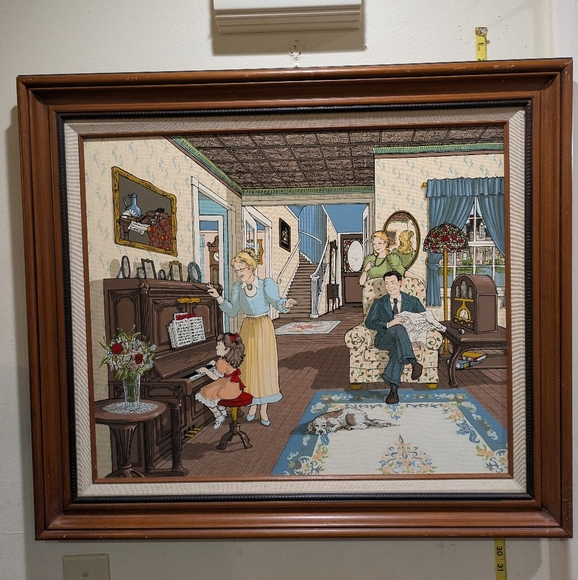 H.Hargrove Painting The Piano Lesson 1993-1993 Limited Edition 189/1500 S/30x26 - Picture 1 of 12